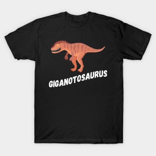 Fun Giganotosaurus Dinosaur Design T-Shirt